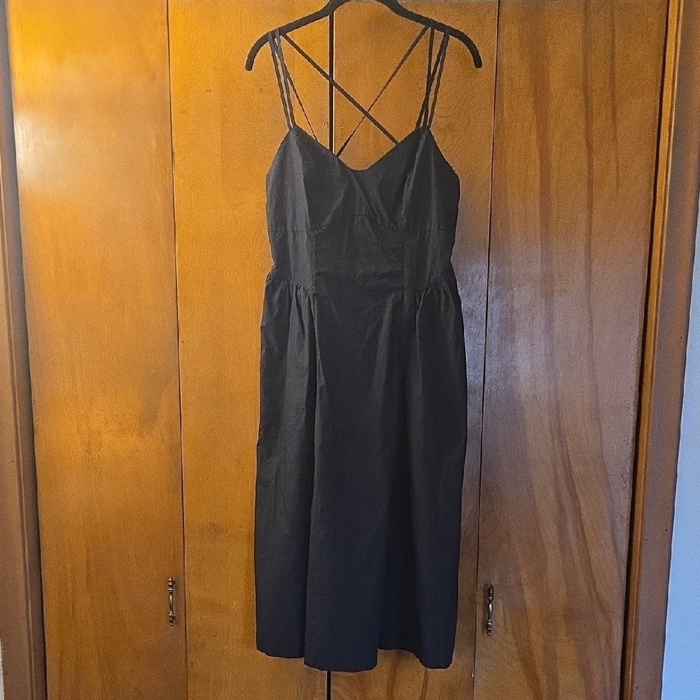 A New Day Black Cotton Dress Size Large